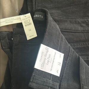 Talbots Black Straight Jeans